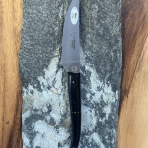 Couteau d’office Gourmet Laguiole, manche en ébène, lame de 10 cm, acier 14C28N