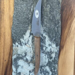 Couteau d’office Gourmet Laguiole, manche en noyer, lame de 10 cm, acier 14C28N
